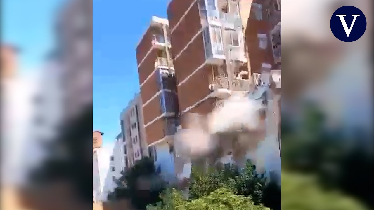 el derrumbe de un edificio