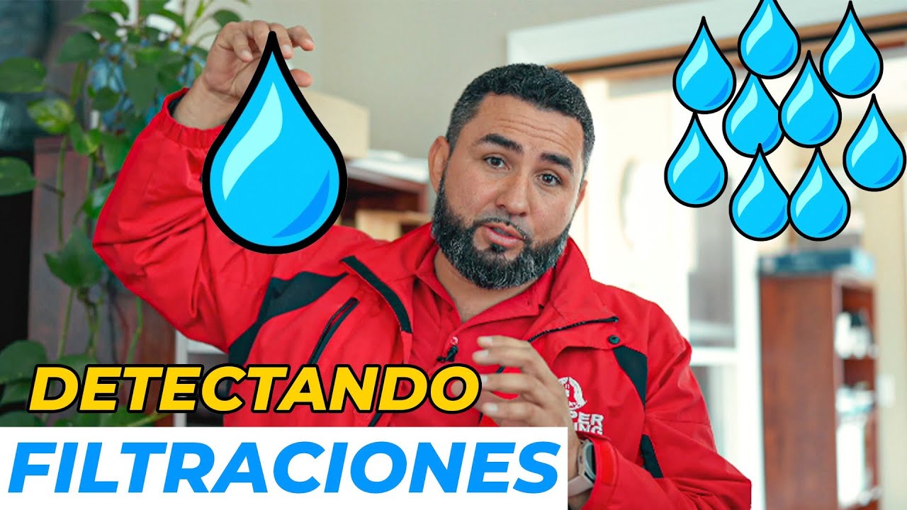 una filtracion de agua en el techo de la casa