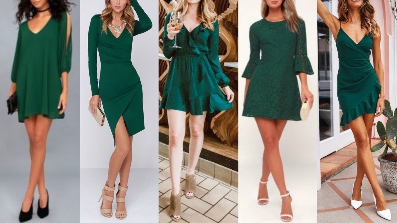 lucir un vestido verde