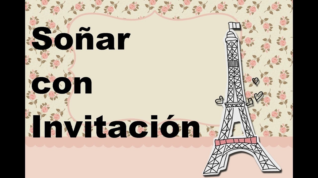 tarjeta de invitacion que significa este sueno