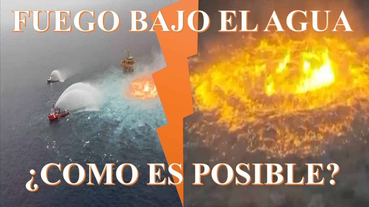 un incendio bajo el agua