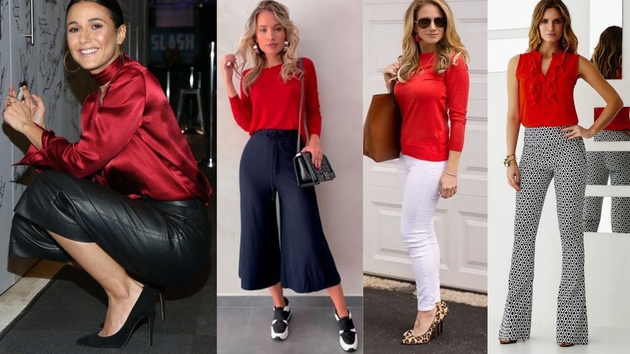 una blusa roja