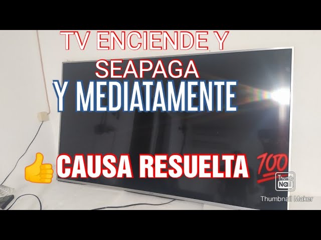 una television prendida