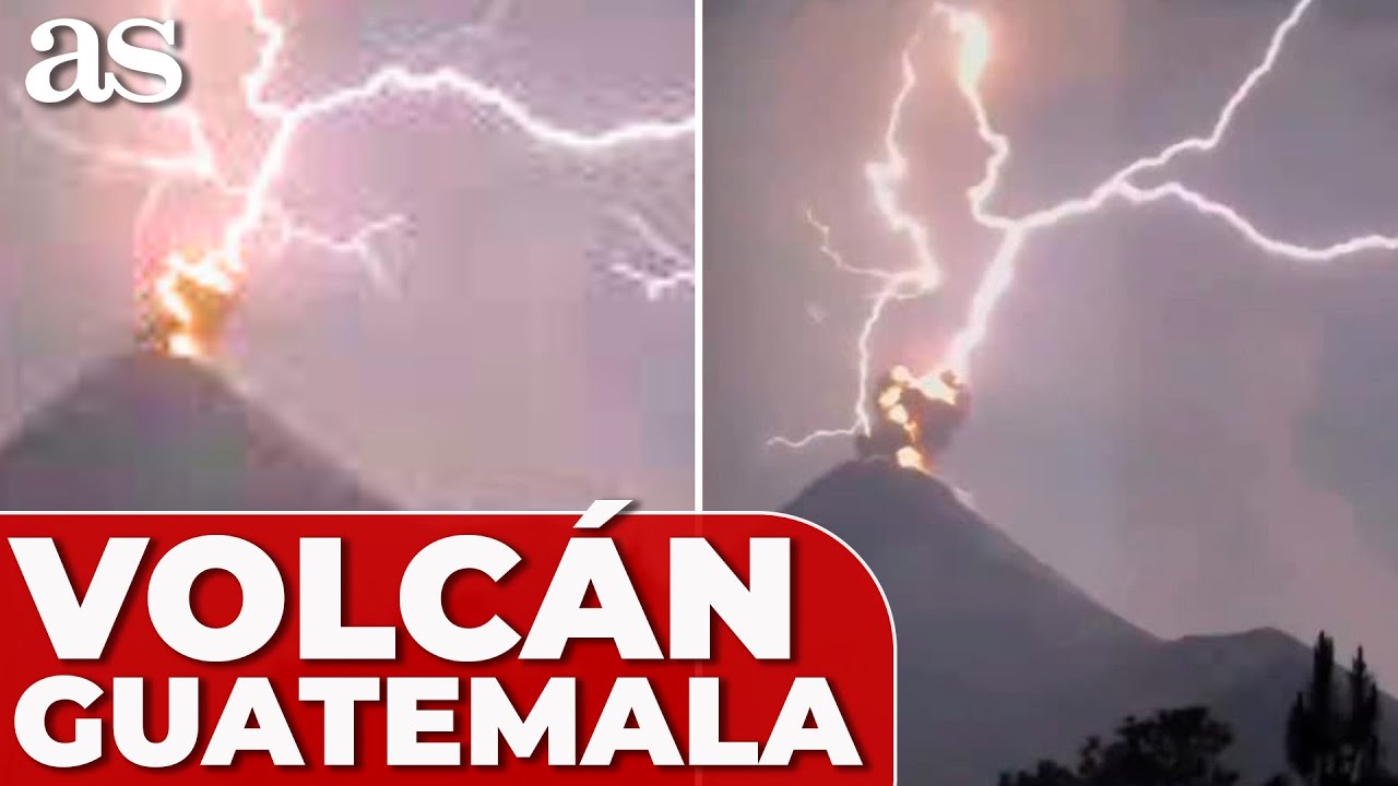 la erupcion de un volcan de fuego
