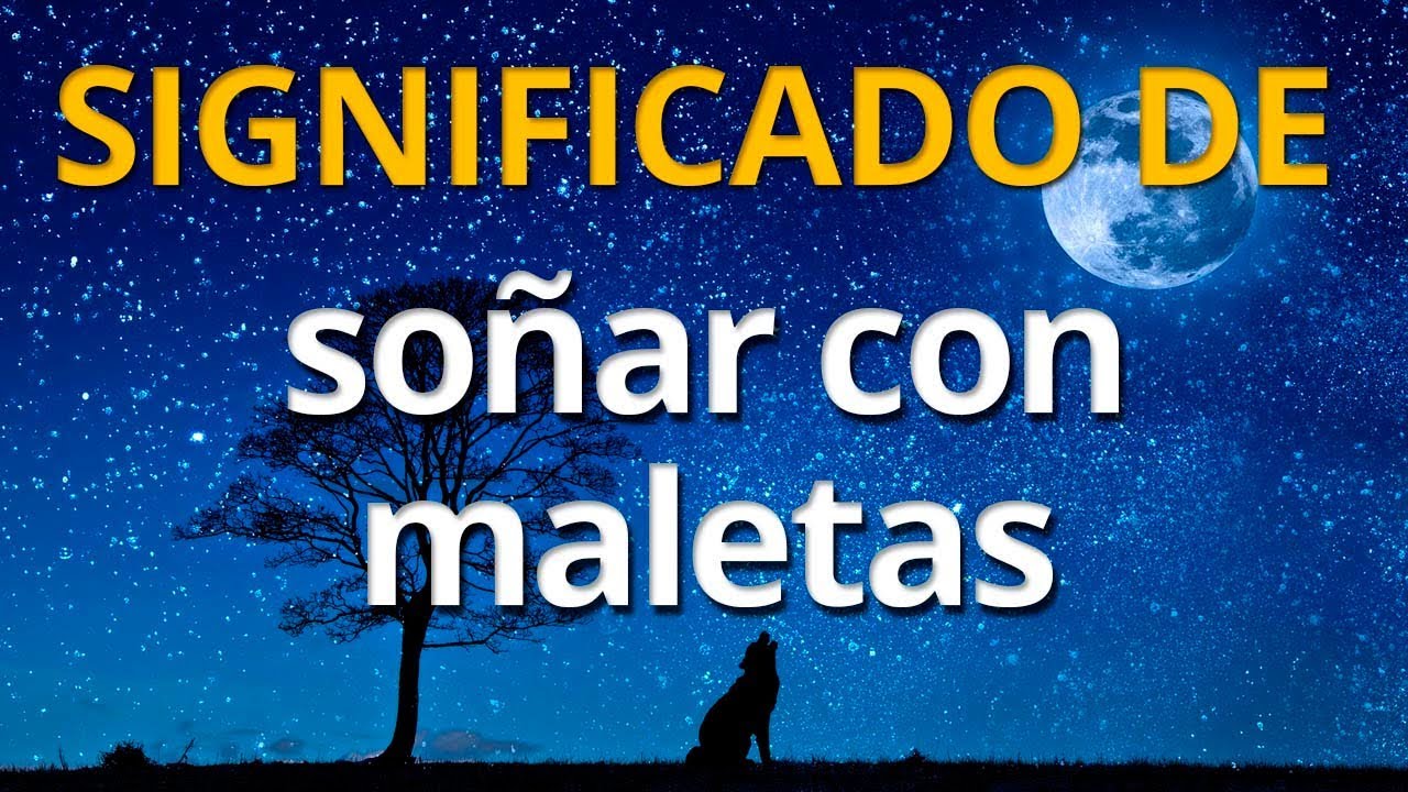 maletas para viajar que significa este sueno