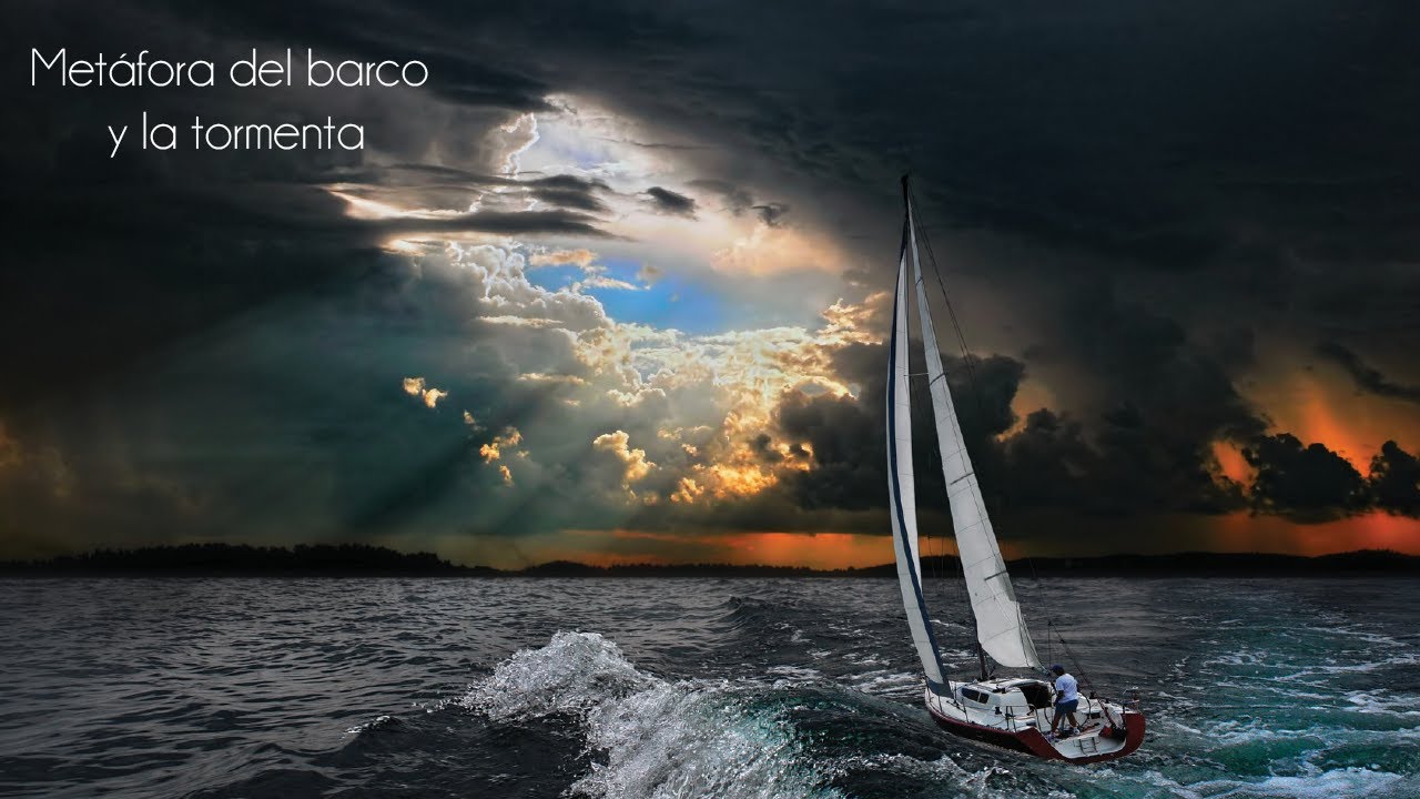 navegar en un barco sobre aguas tranquilas