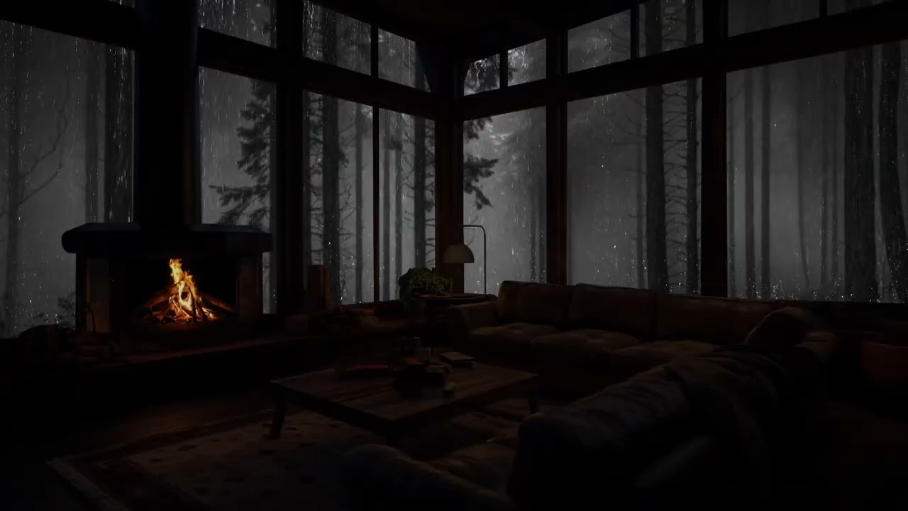 una acogedora cabana en el bosque
