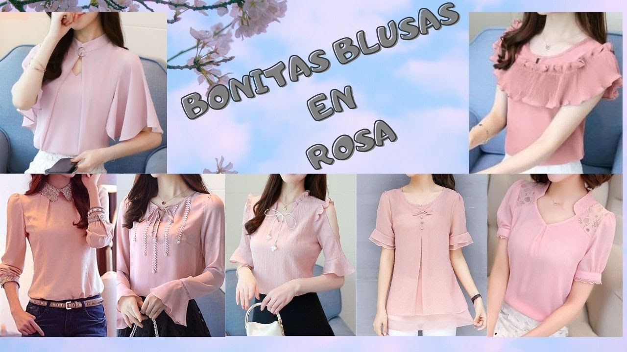 una blusa rosada