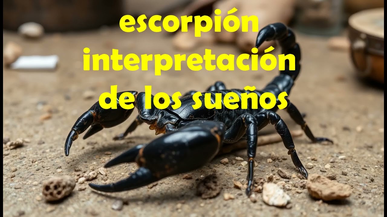un escorpion que significa este sueno y su simbolismo